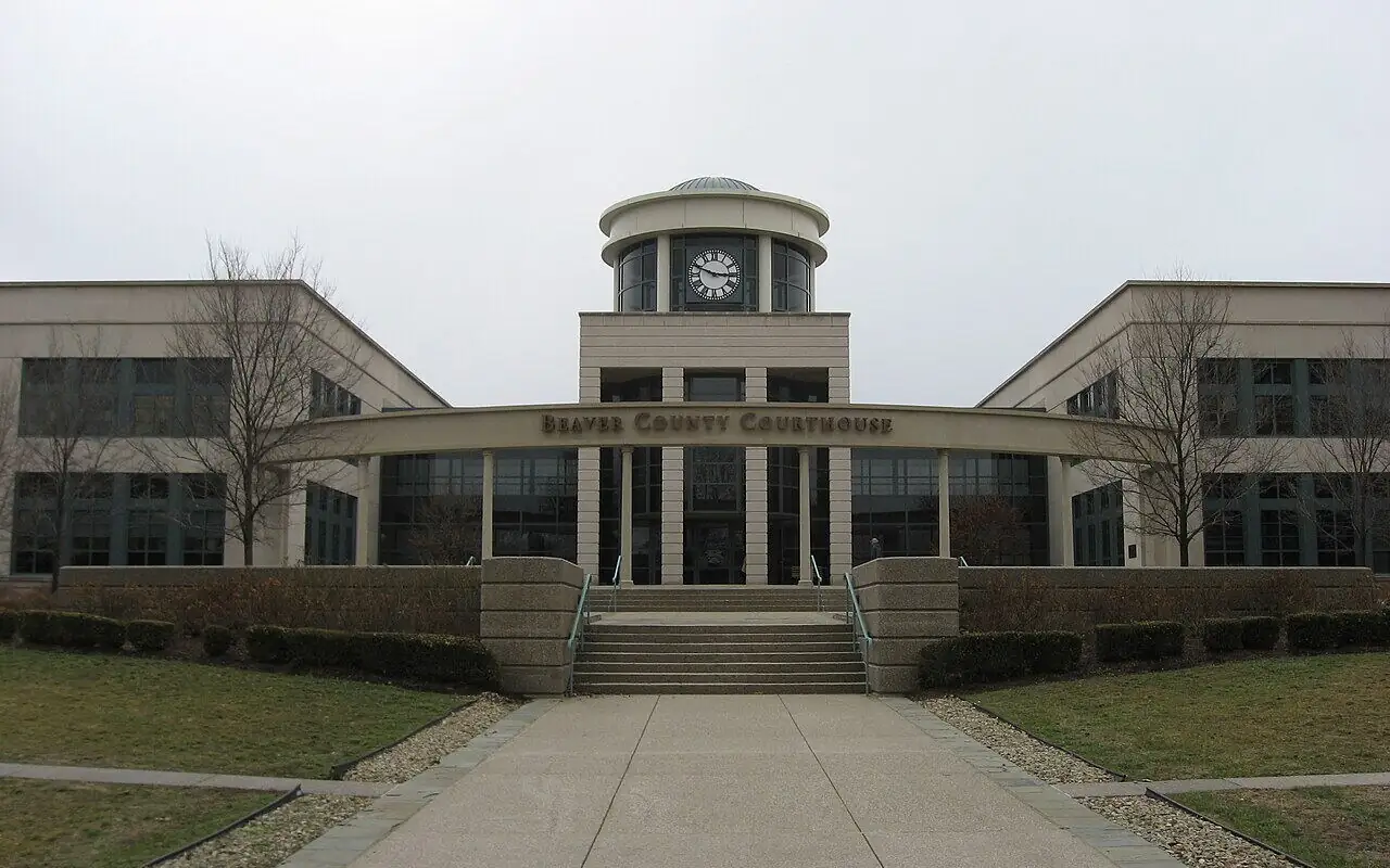 Beaver County Courthouse in the borough of Beaver, Pennsylvania
