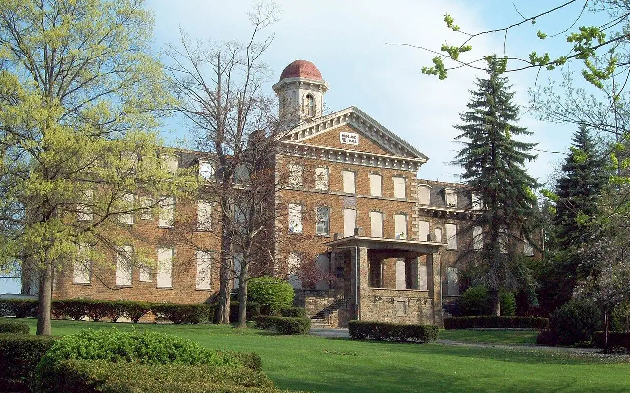 Highland Hall in Hollidaysburg, the county seat of Blair County, PA