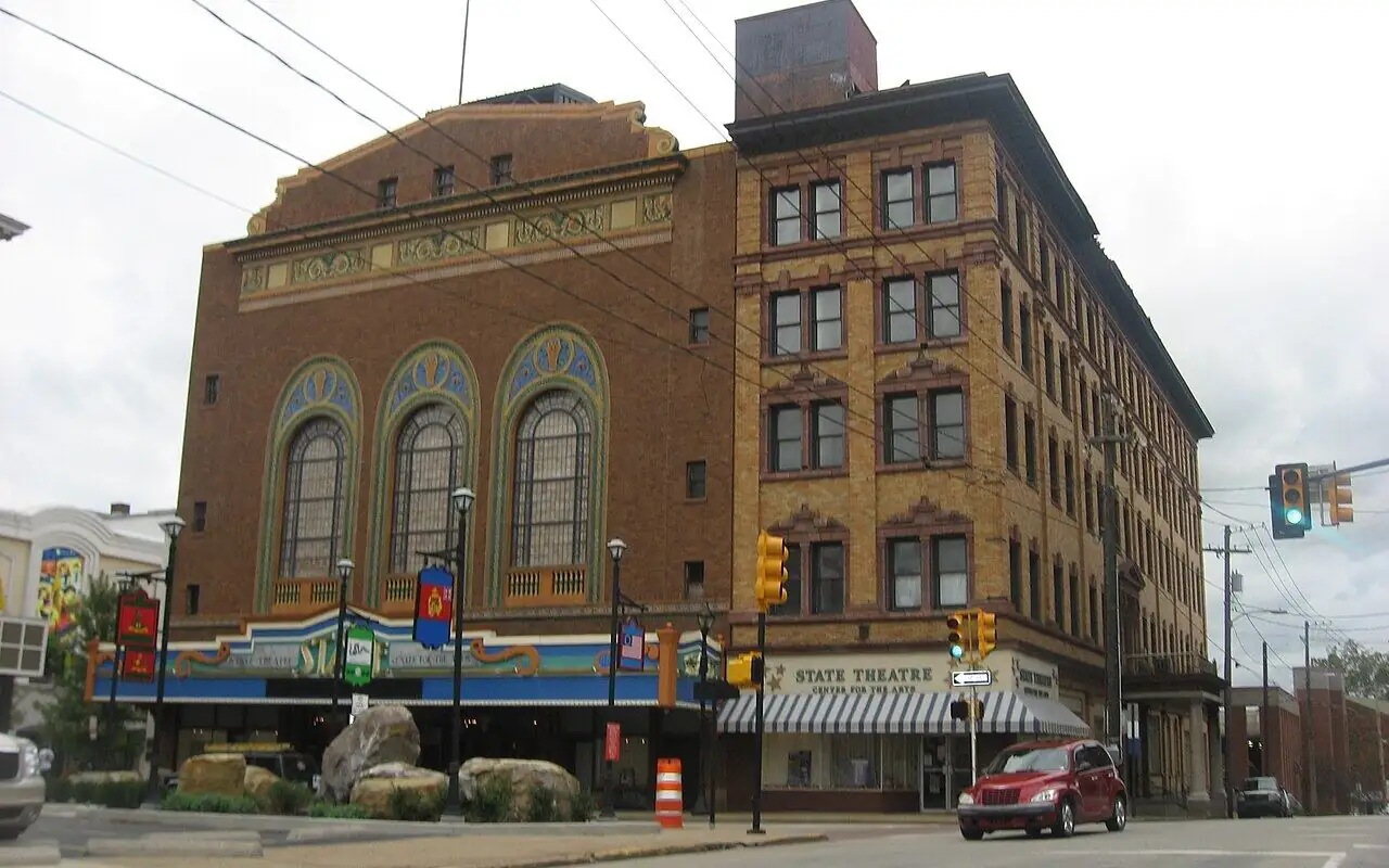 Historic State Theatre in downtown Uniontown, Fayette County, PA