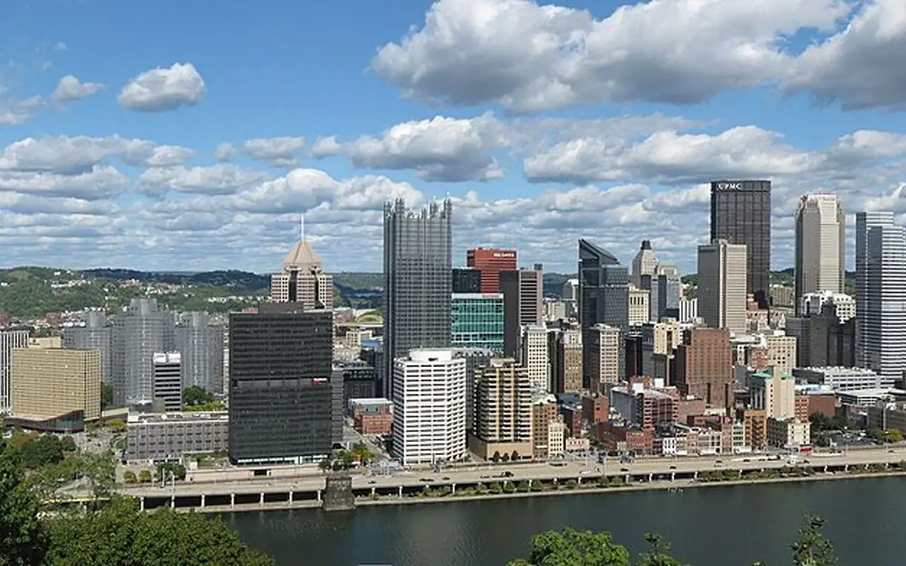 Downtown Pittsburgh skyline from Mount Washington, the heart of our Pittsburgh SEO and marketing service area