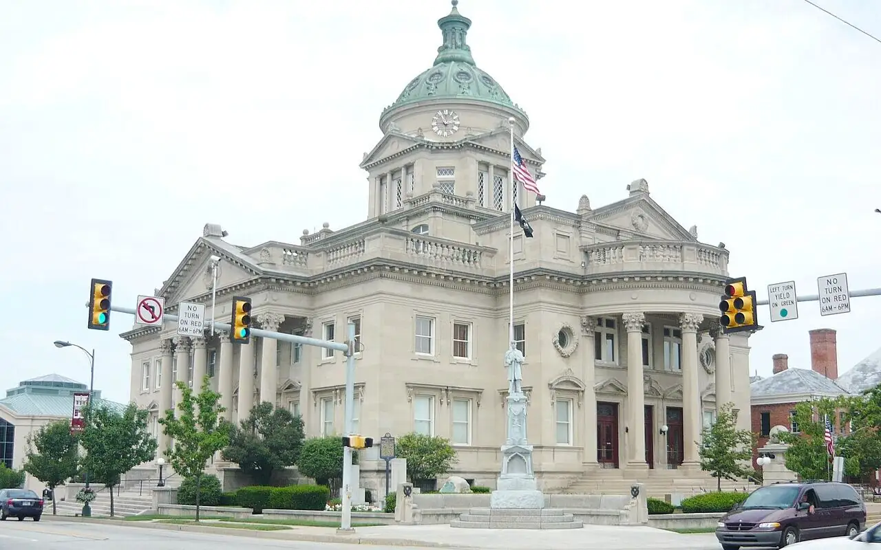 Somerset County Courthouse in downtown Somerset, Pennsylvania