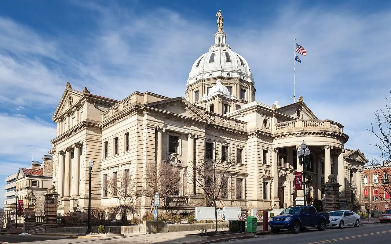 Washington County Courthouse in downtown Washington, Pennsylvania